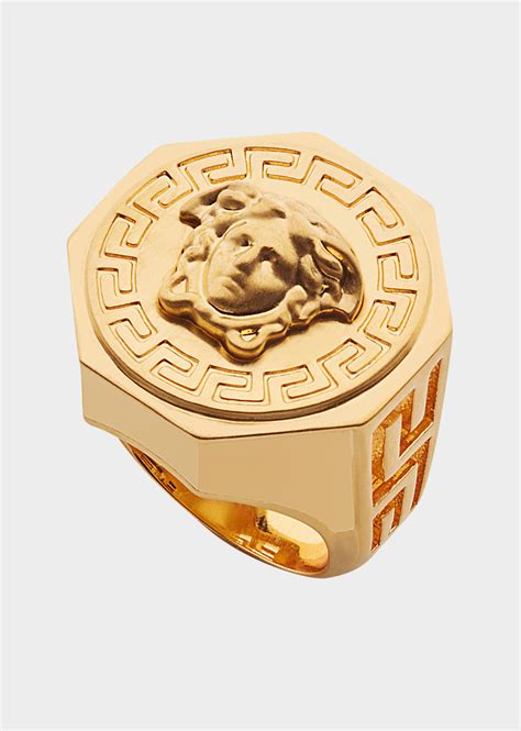 chevaliere homme versace or|Bague pour Homme .